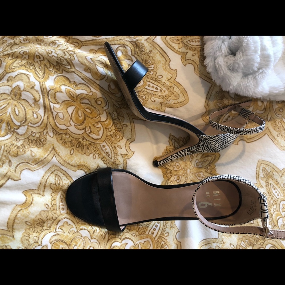 Black and White Heels; Size 8.5